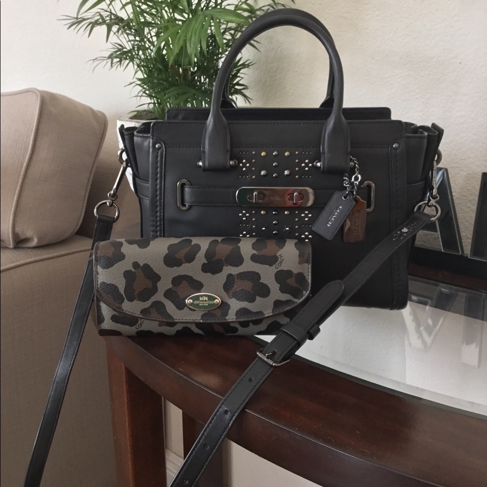New Swagger 27 Rivet Studded Satchel Set MSRP$875!